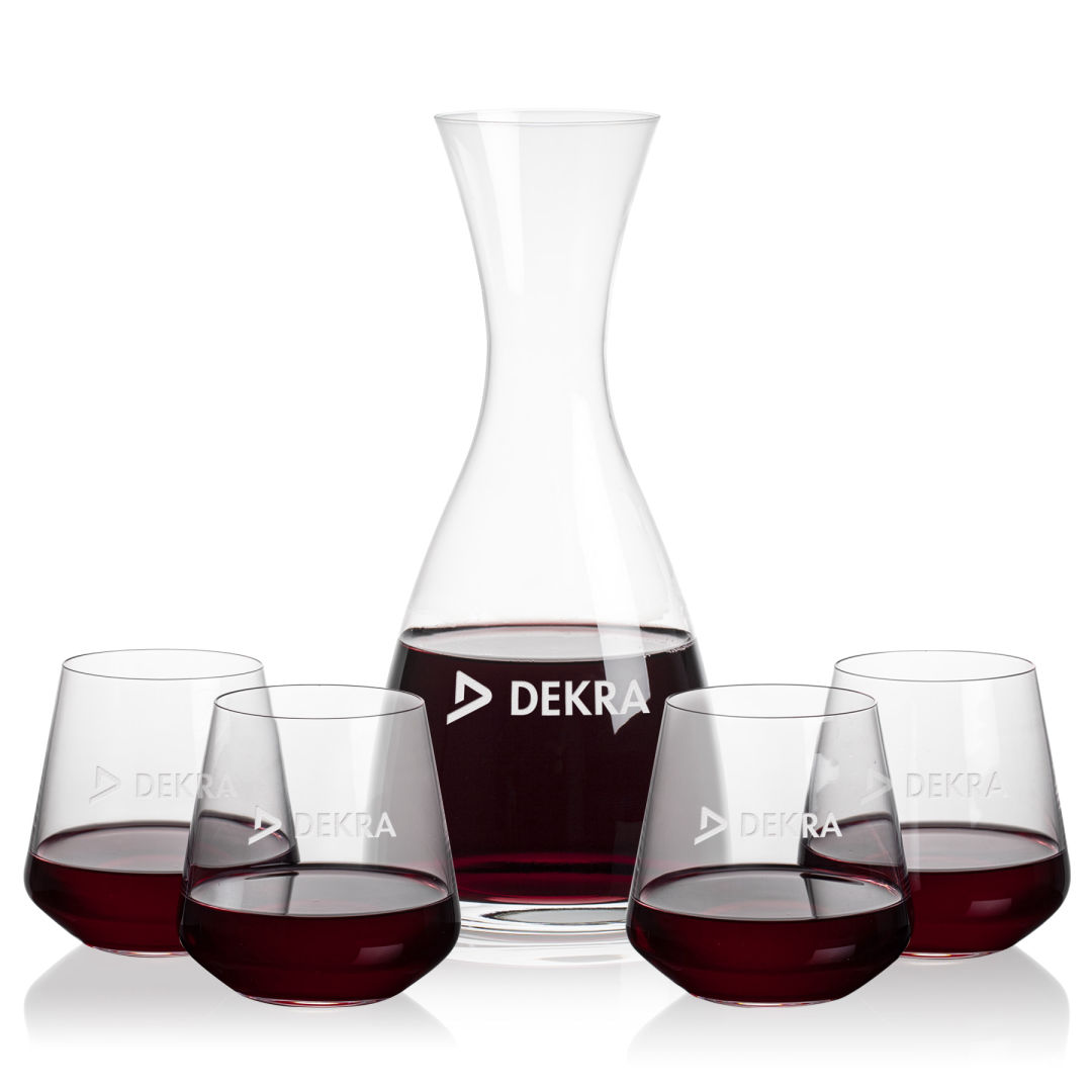 Barham Carafe & Cannes Stemless Wine 4