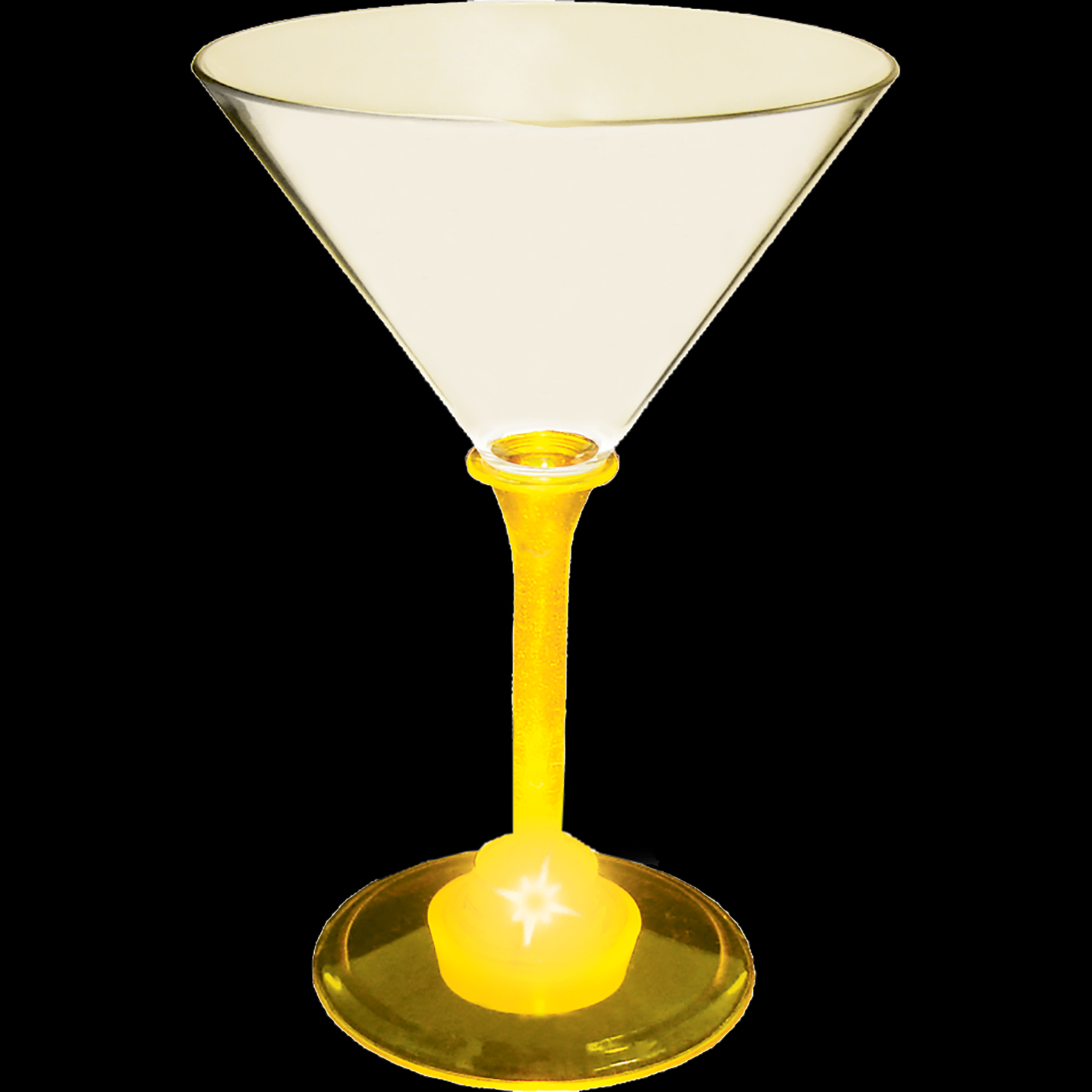 7oz Light Up Standard Stem Plastic Martini Glass 17