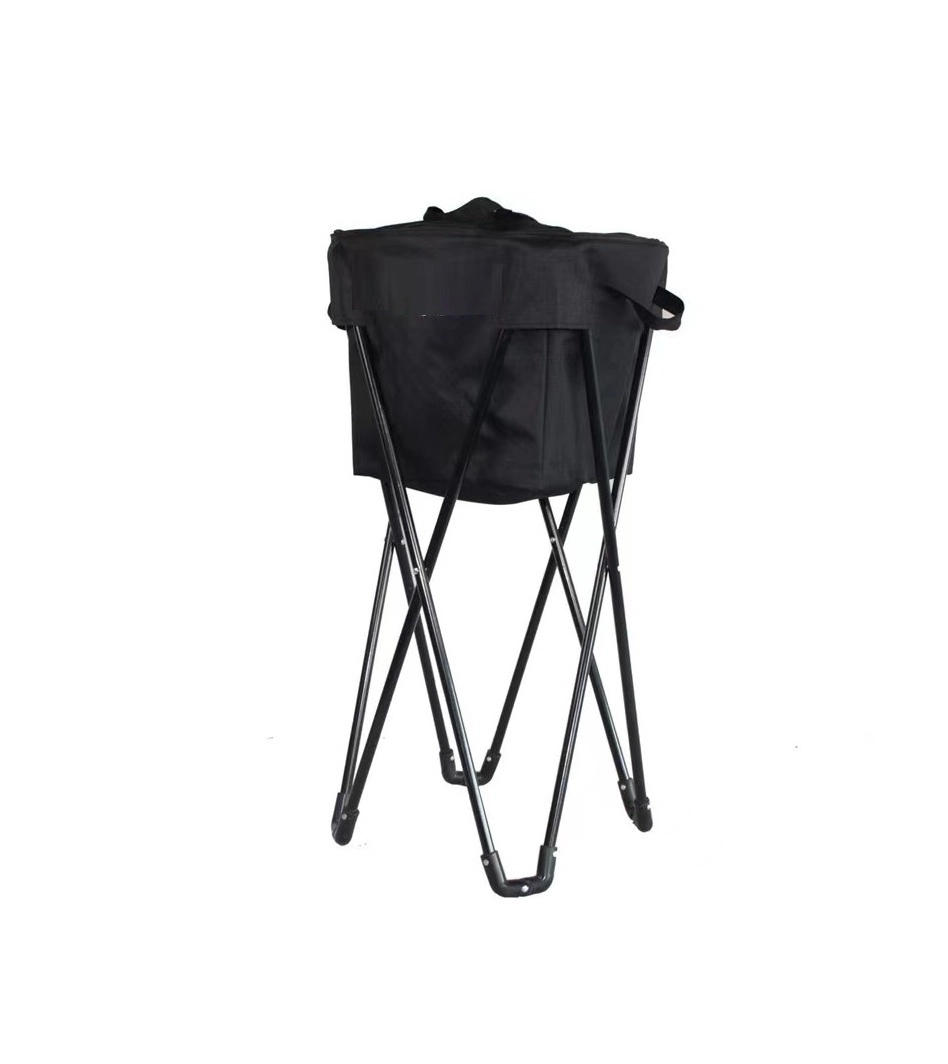 Foldable Ice Bucket Camping Chair w/ Cooler Bag 1