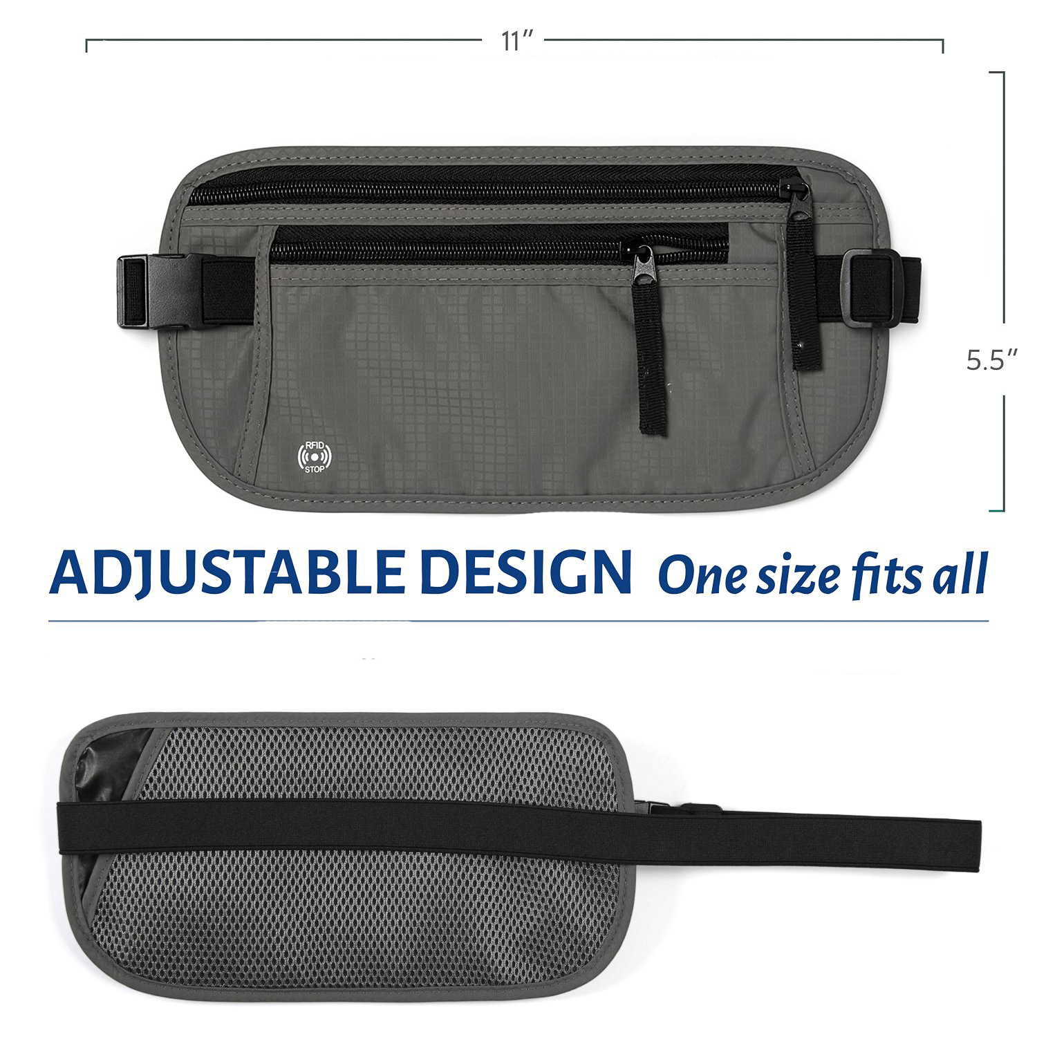 Travel Money Belt Slim Passport Holder 5