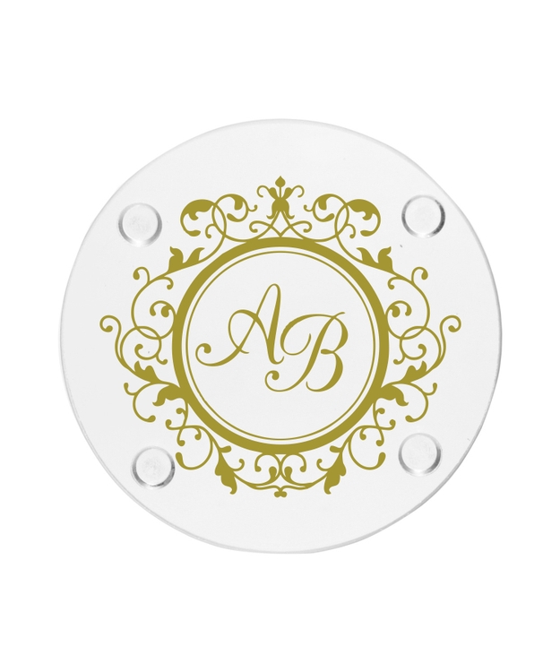 4" Round Glass Coaster 2