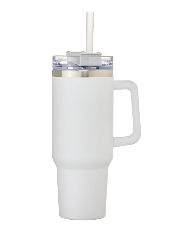 Union Printed - 40oz SS Double Wall Vacuum Mug & Straw Lid with Twist Closure 12