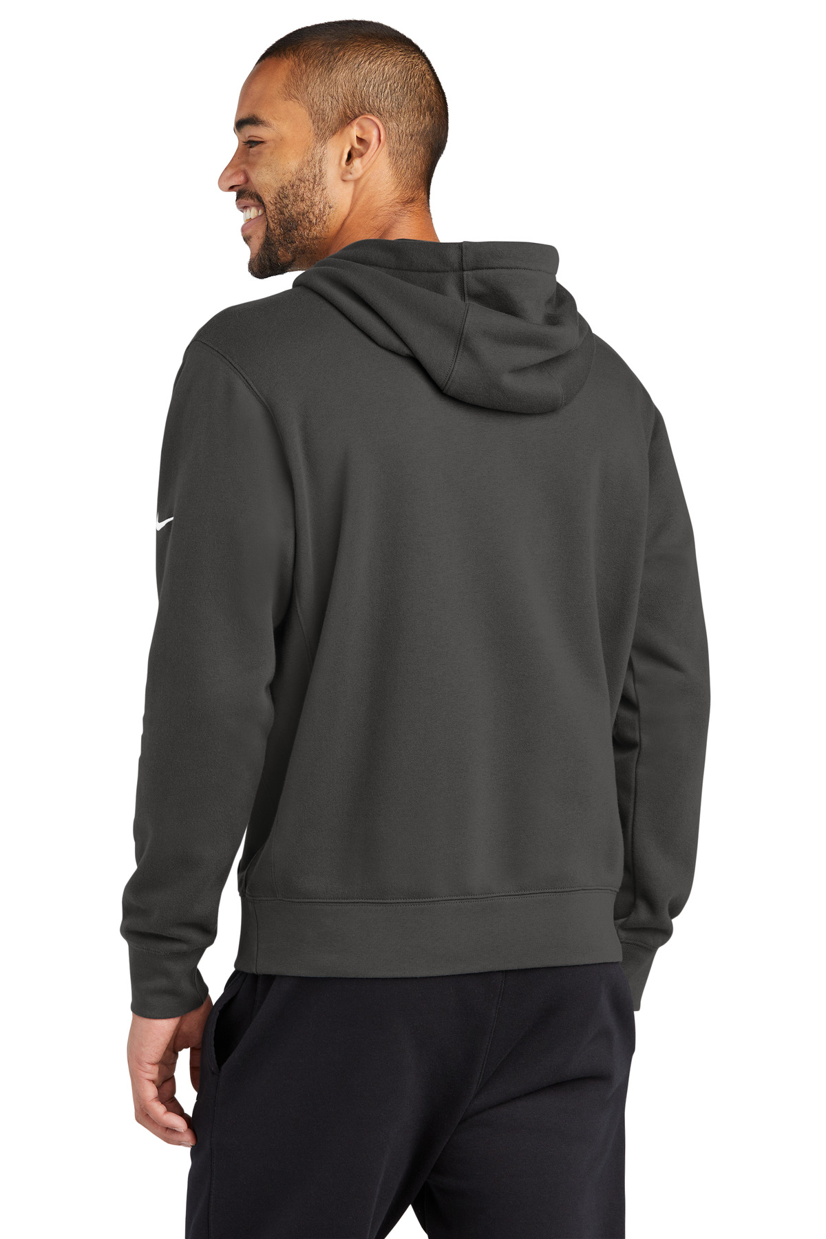 Club Fleece Sleeve Swoosh Pullover Hoodie