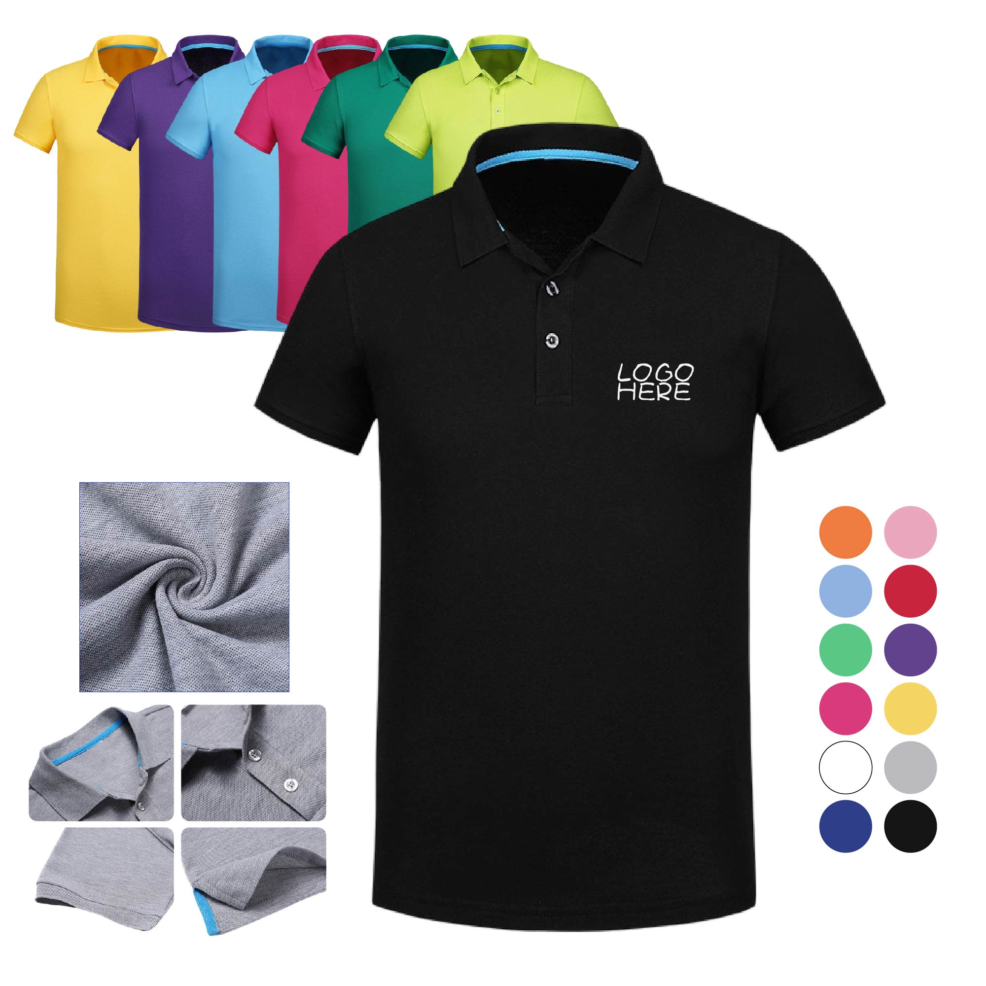 Mens Quick Dry Polo Shirts 2