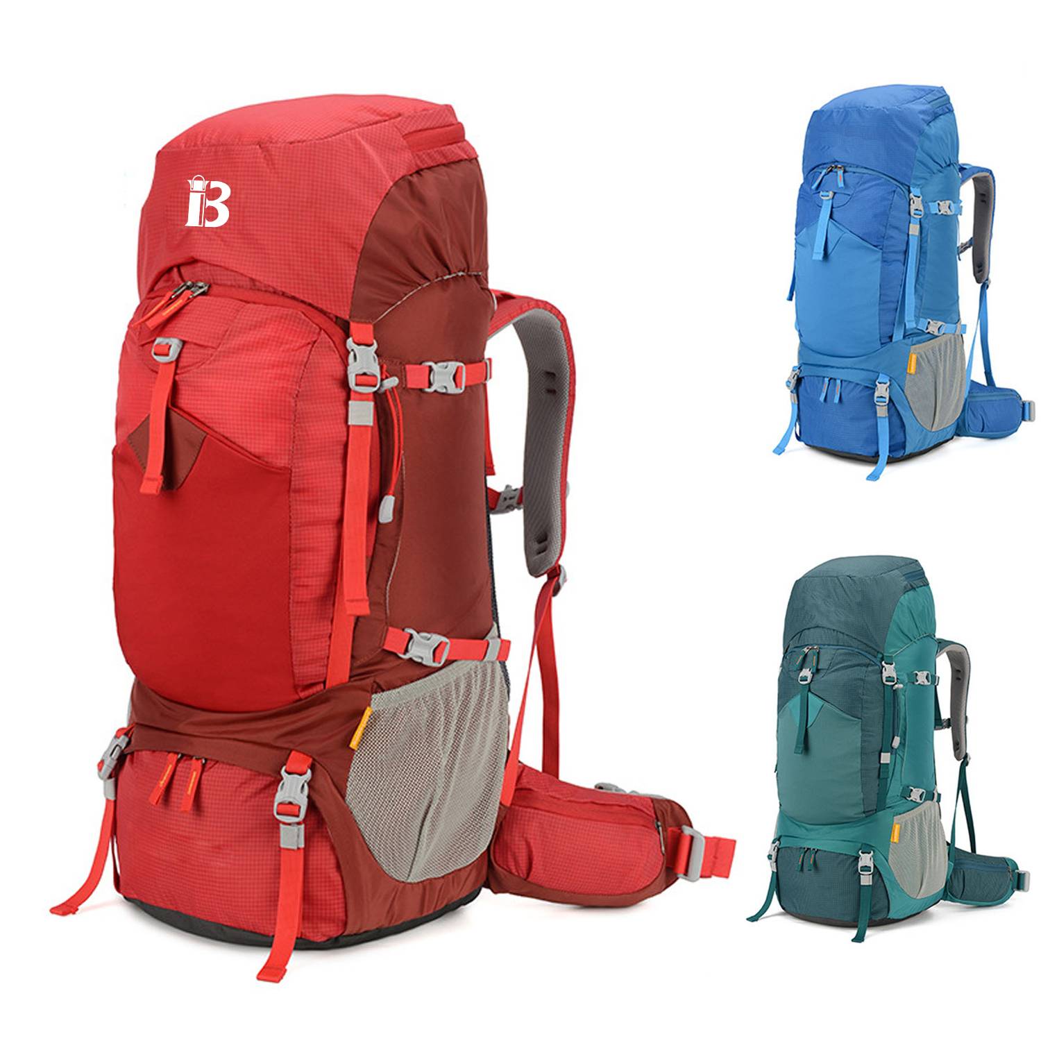 Nylon waterproof high-capacity outdoor mountaineering bag 3