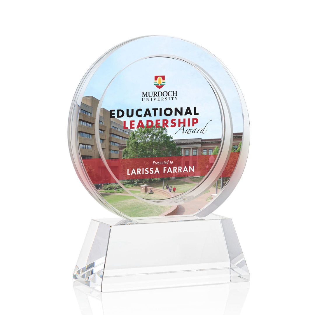 Templeton VividPrint™ Award on Base - Clear 14