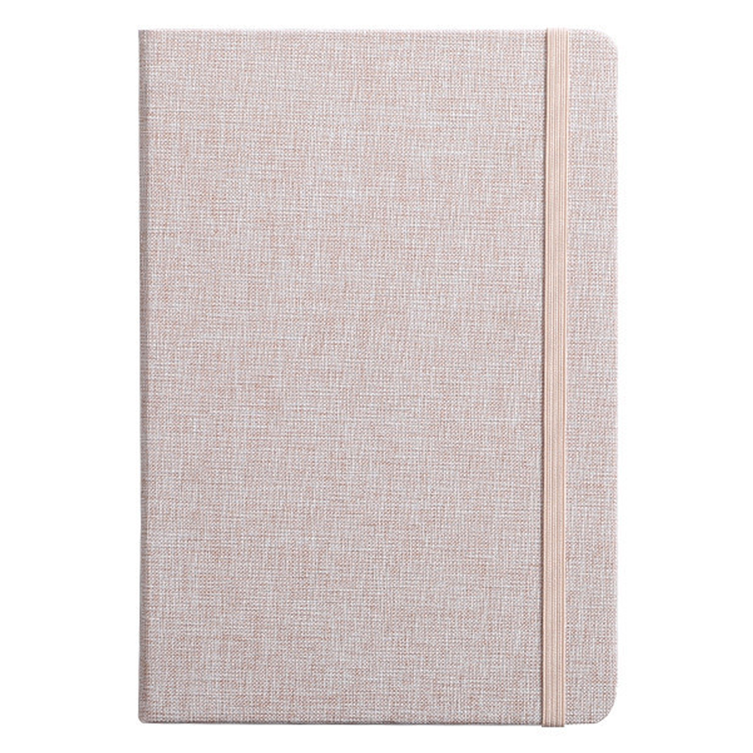 A5 Fabric Cover Business Notebook w/ Strap 4