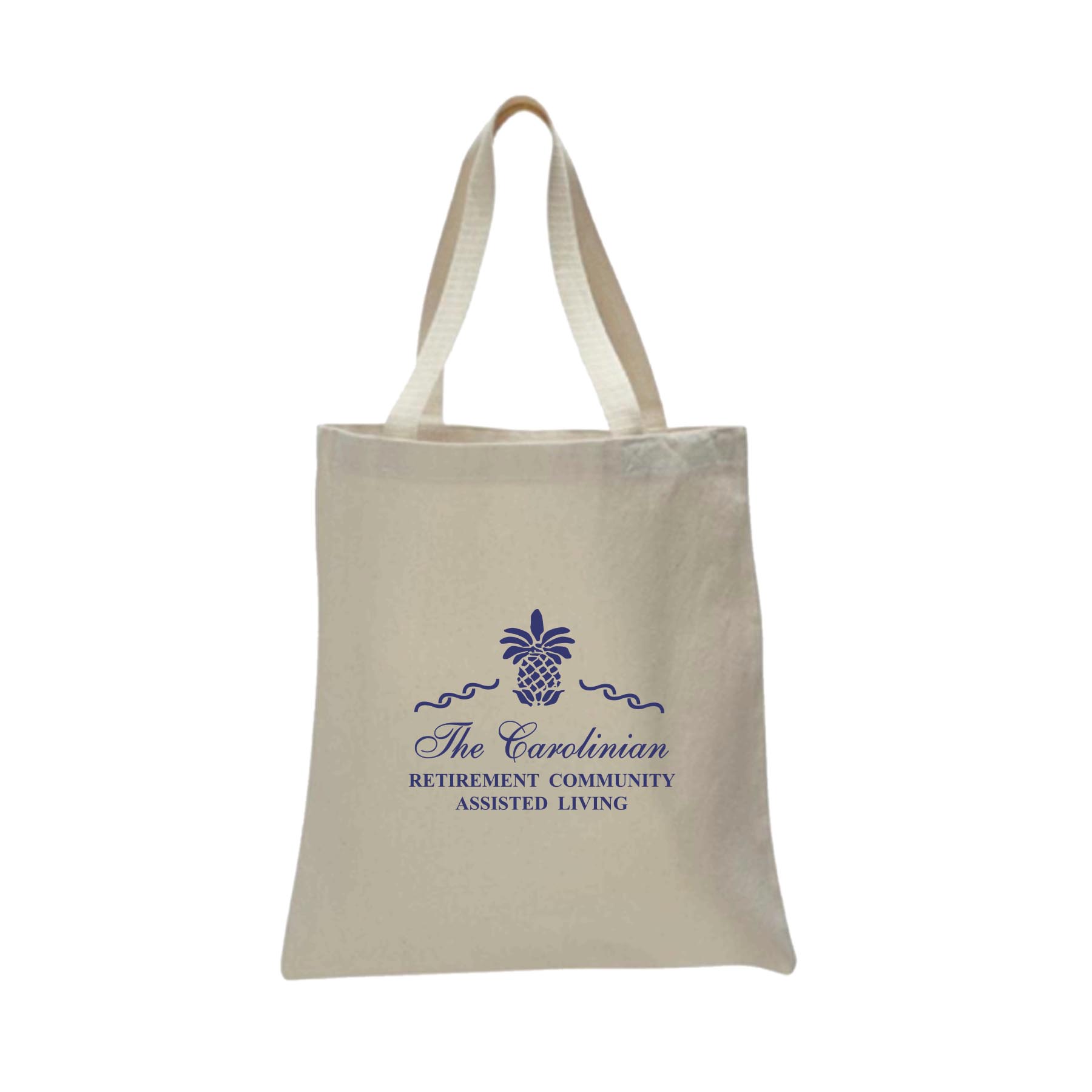 12 oz. Canvas Promotional Natural Tote Bag_R682ENBT 2
