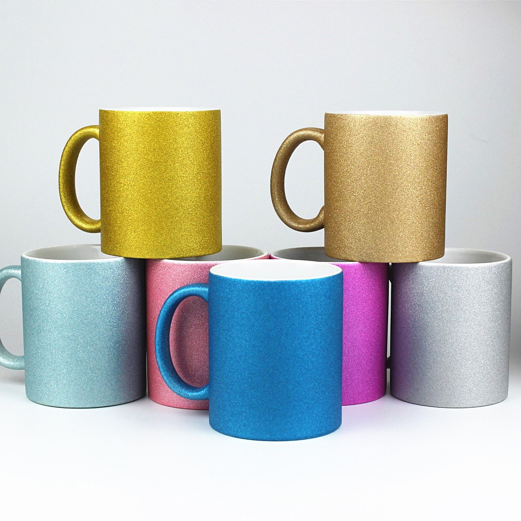 Customized Sparkling Mug with Image Text Logo 2