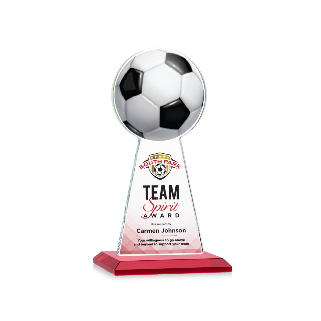 Edenwood Soccer VividPrint™ Award - Red 9