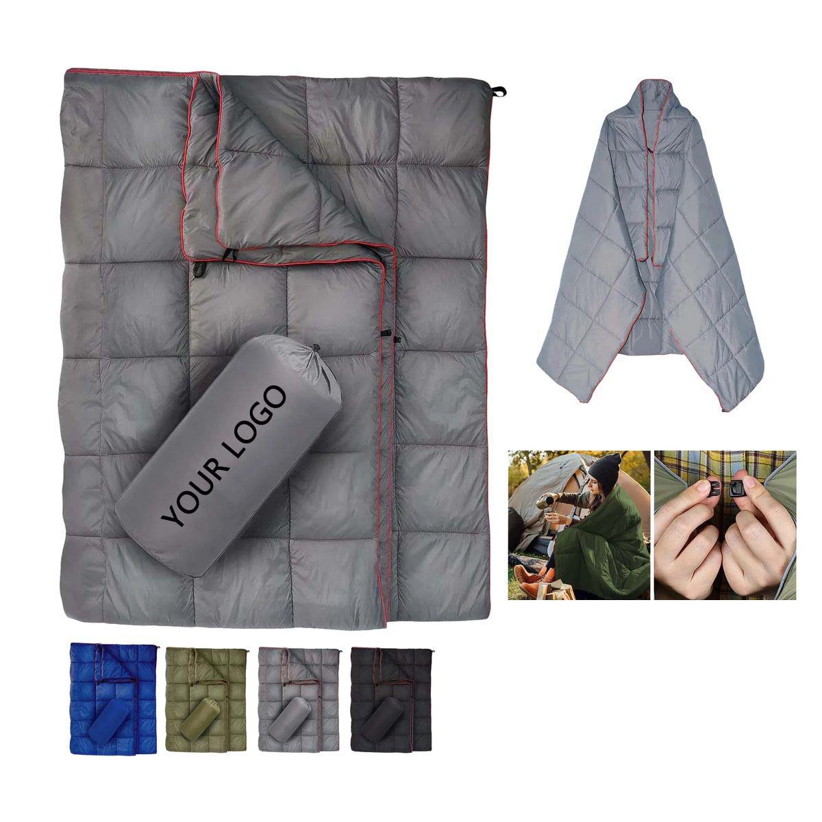 Camping Blanket with Dust Resistant Down Like Cotton 7