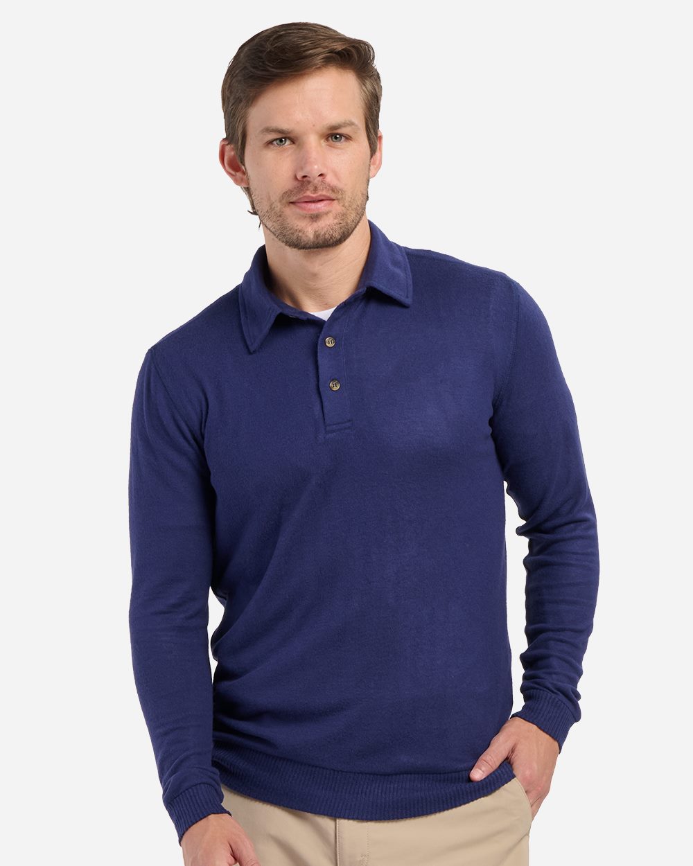 Men's Cuddle Sweater Polo - BM1101 18