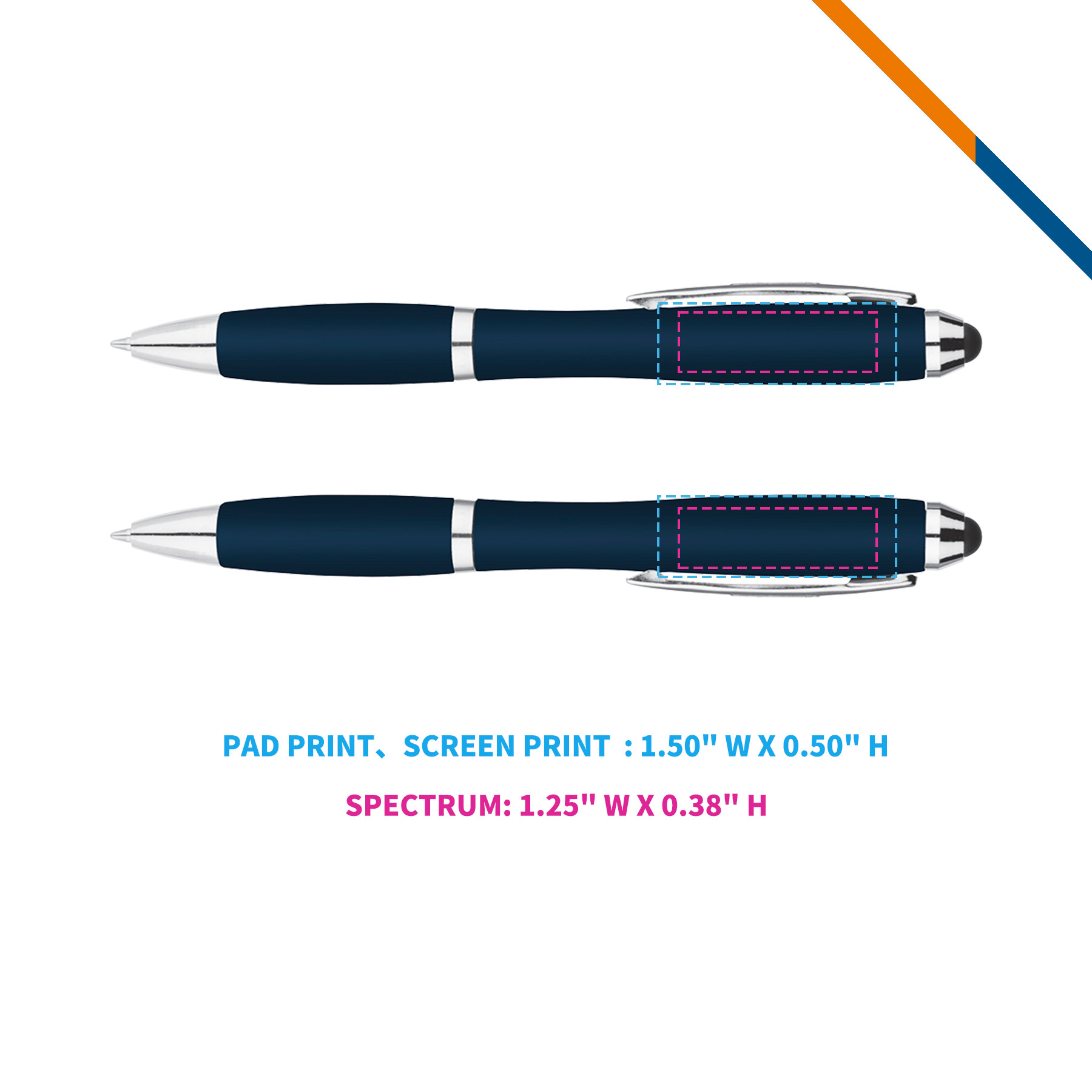 GlideZip Metallic Curvaceous Ballpoint Stylus Pen 7