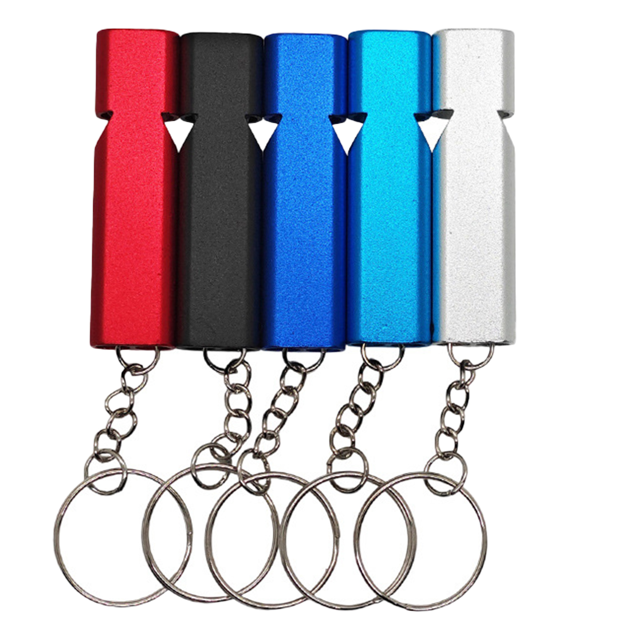 Dual Chamber Aluminum Alloy EDC Survival Whistle 3