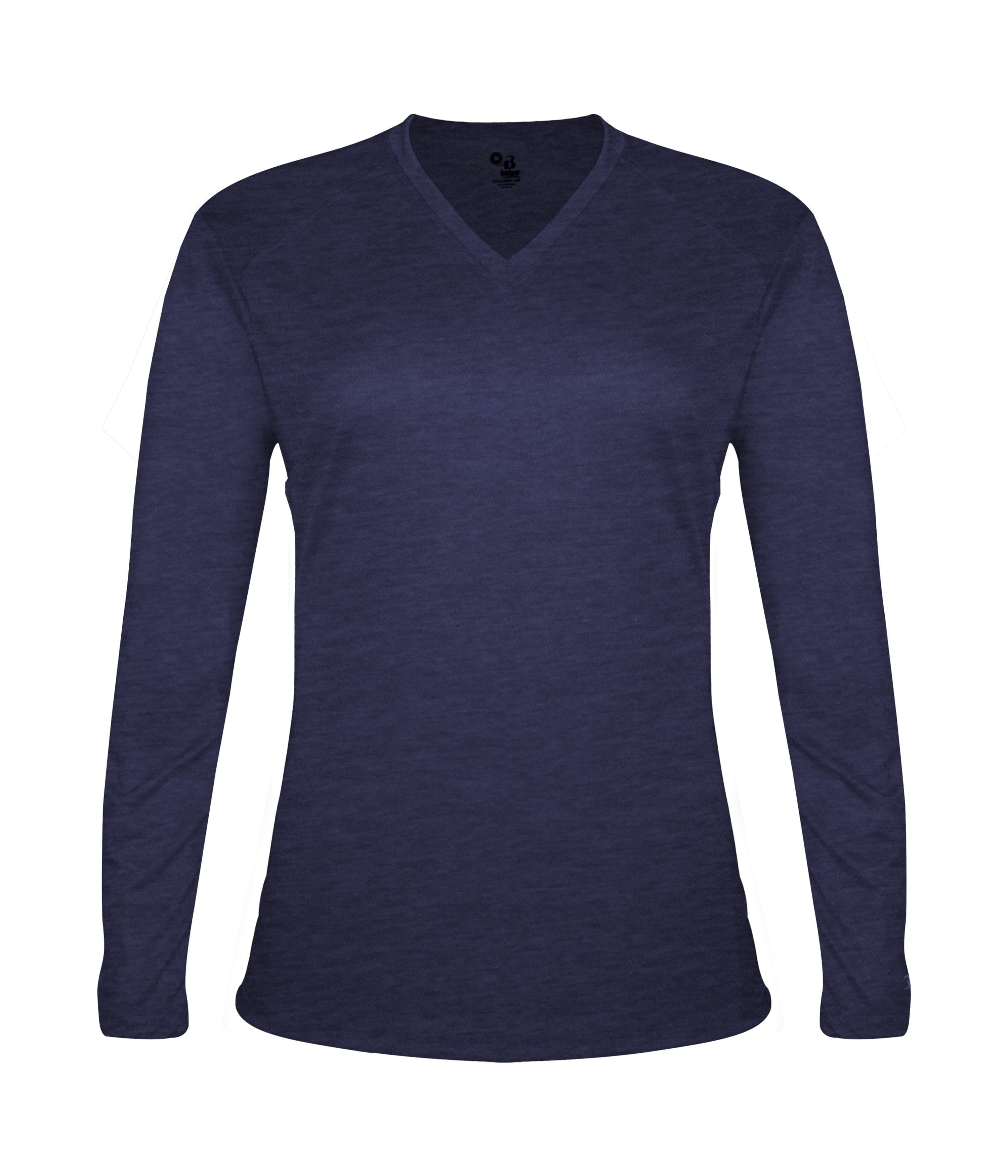 TRI-BLEND LADIES' V-NECK L/S T 4
