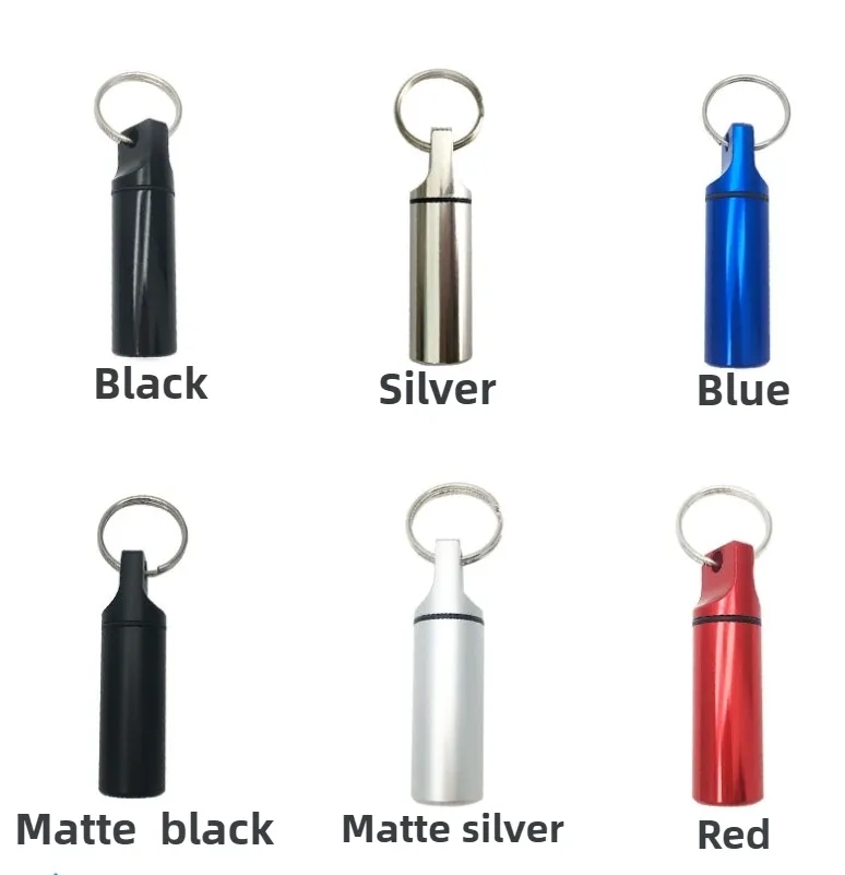 Custom Aluminum Pill Box Keychain Wholesale Bulk Mini Travel Medication Organizer 4
