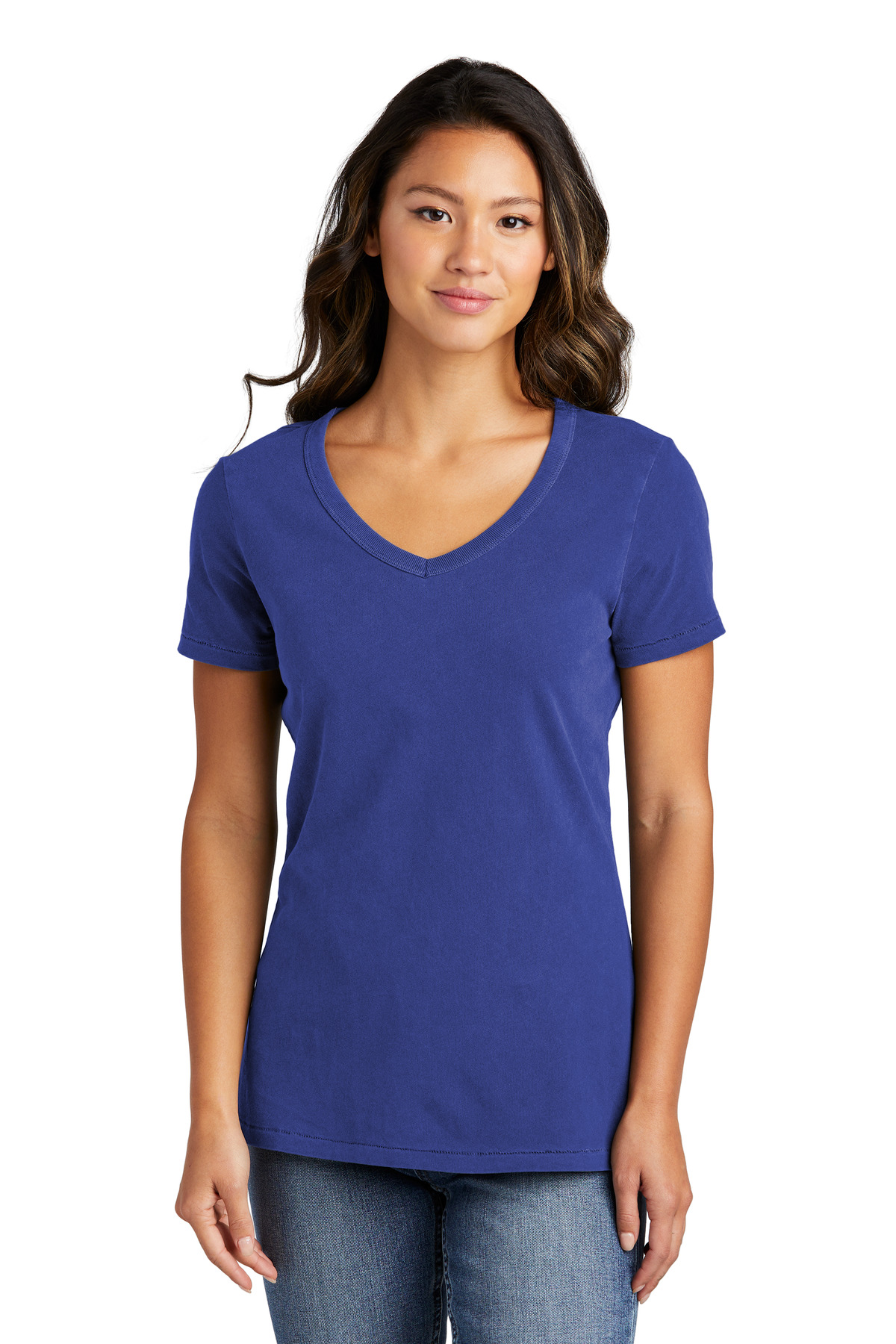 Women's Beach Wash Garment-Dyed V-Neck Tee