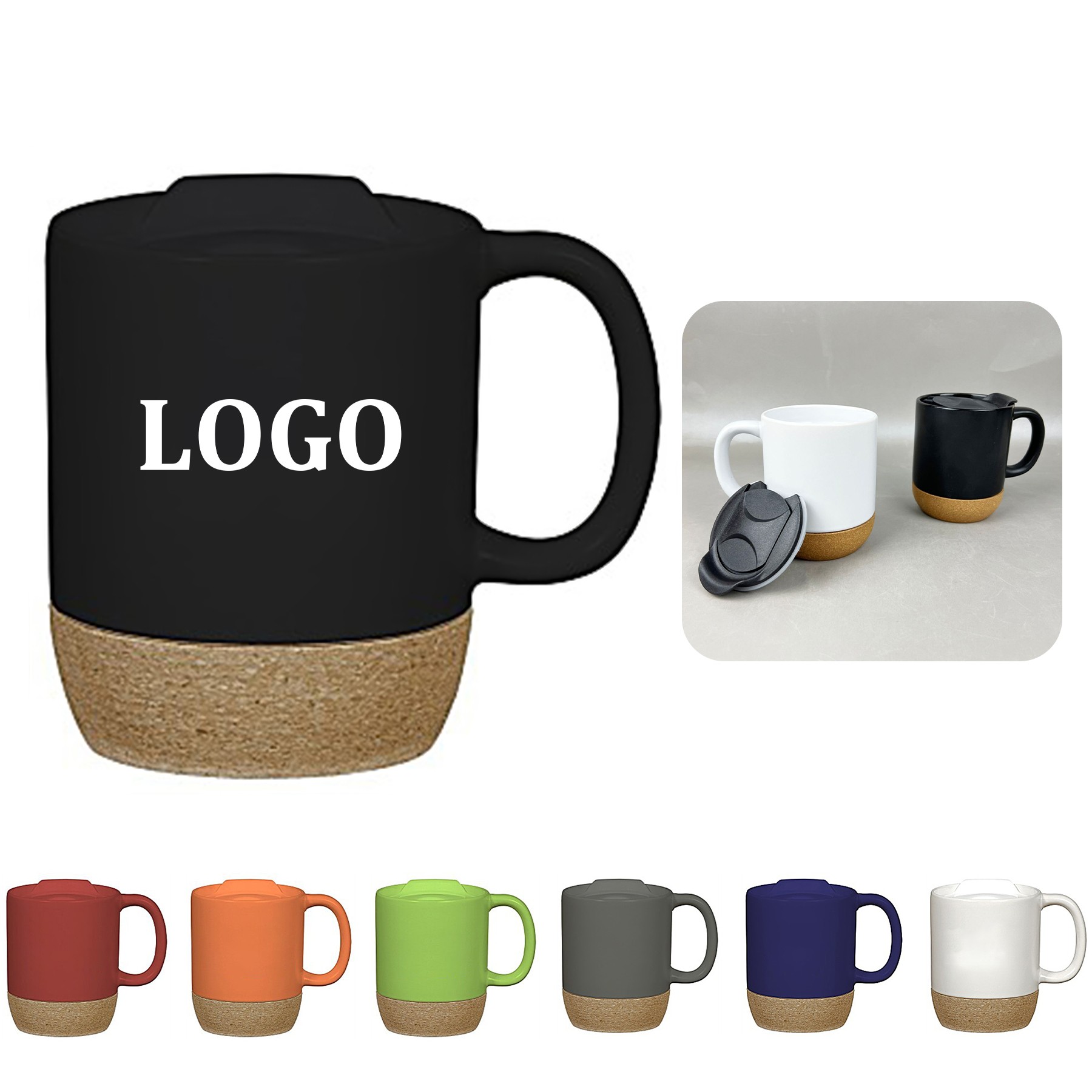 Cork Bottom Ceramic Mug