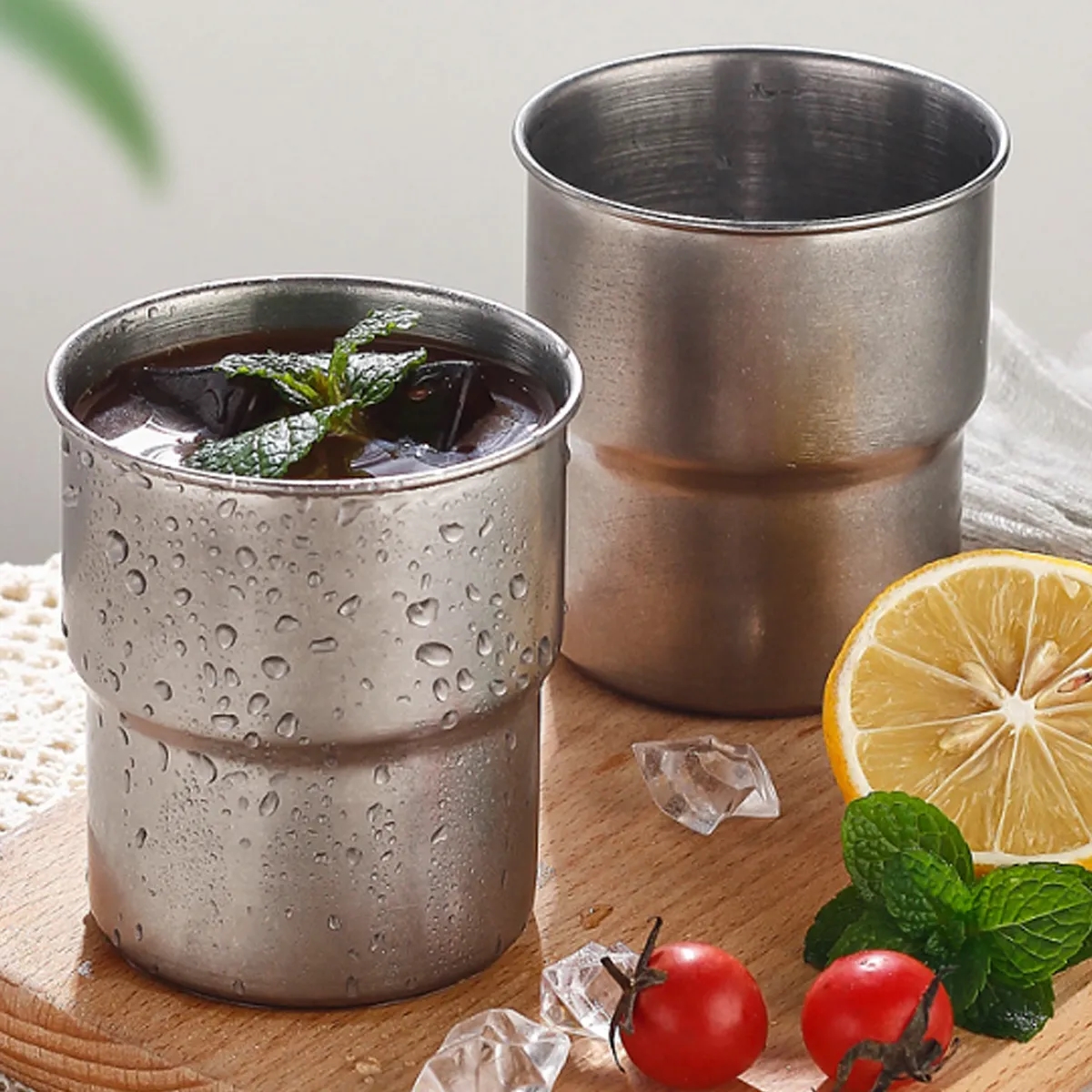 Outdoor Camping Portable Foldable Handle Cup With Straw Lid 6