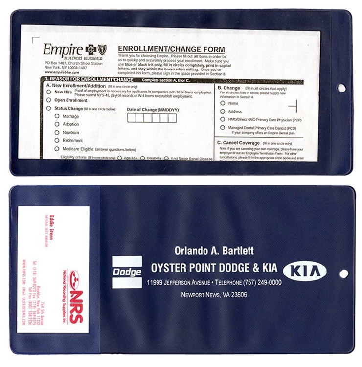 XL Policy Holder w/ Extra Pocket (opens on short side) 5