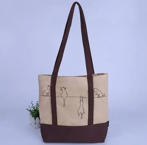 Printed Canvas Tote Bag, custom tote bag with logo imprint 3