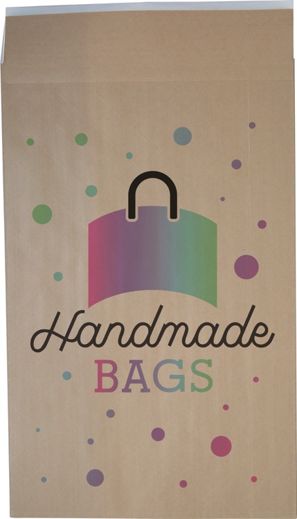 Full Color Dura-Bag Expandable Natural Paper Mailer (12.5" W x 20" H x 4" D)