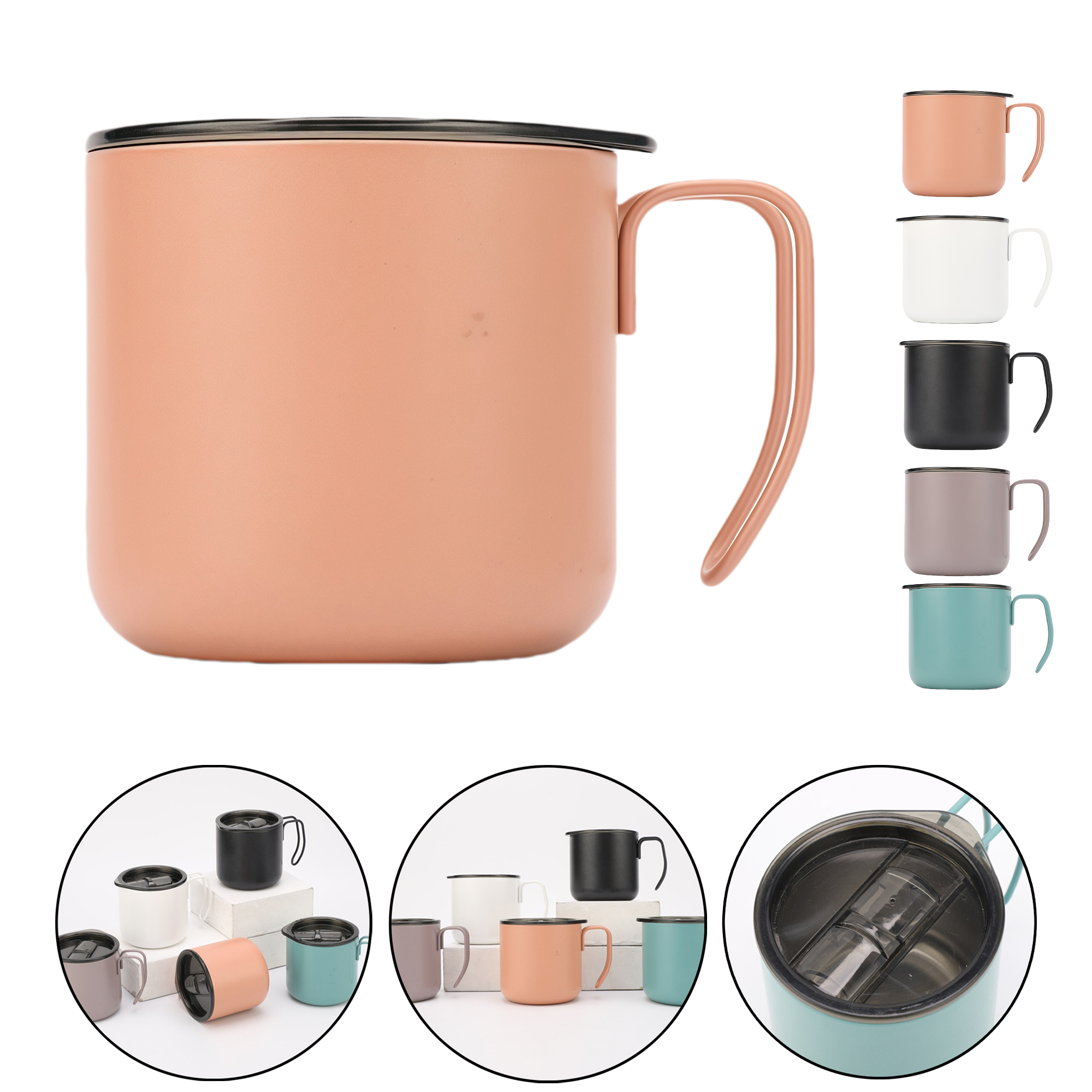350ml Mini Stainless Steel Mug with Handle 4