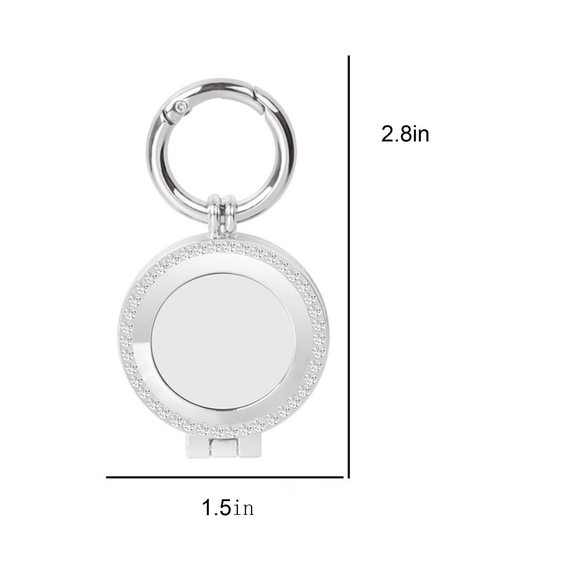 Case Keychain for Apple Airtag Holder Dog Tag Clip Key Ring 8