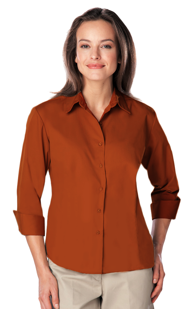 Ladies' 3/4 Sleeve Poplin Shirt 21