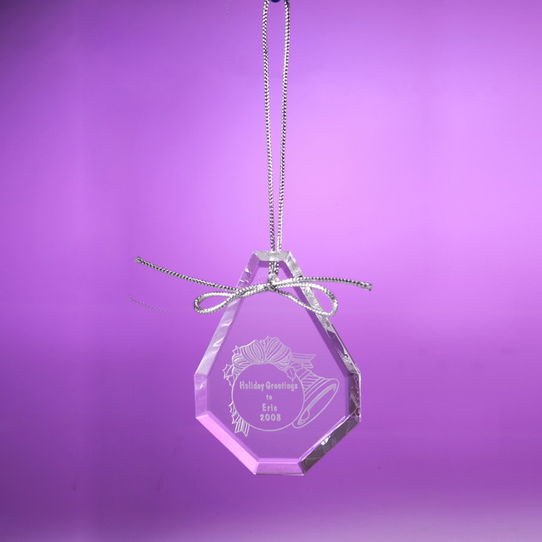 Teardrop Shaped Crystal Ornament 3