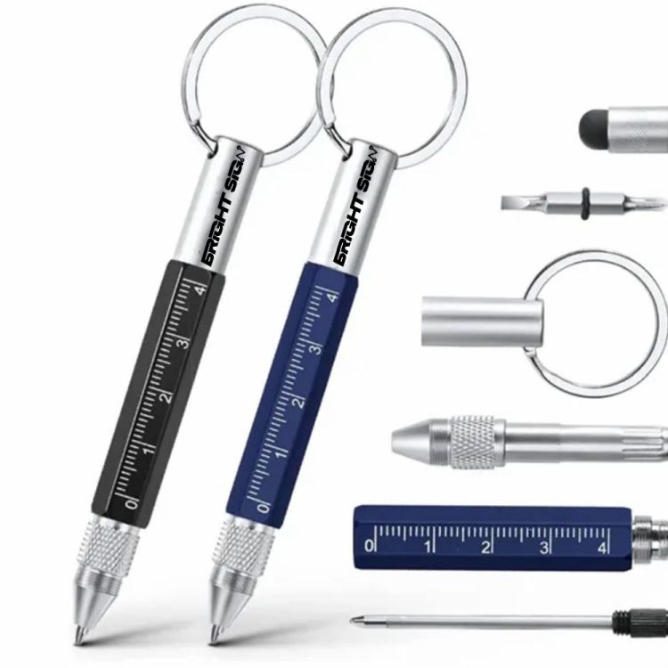 6-in-1 Multifunctional Pen with Keychain 1