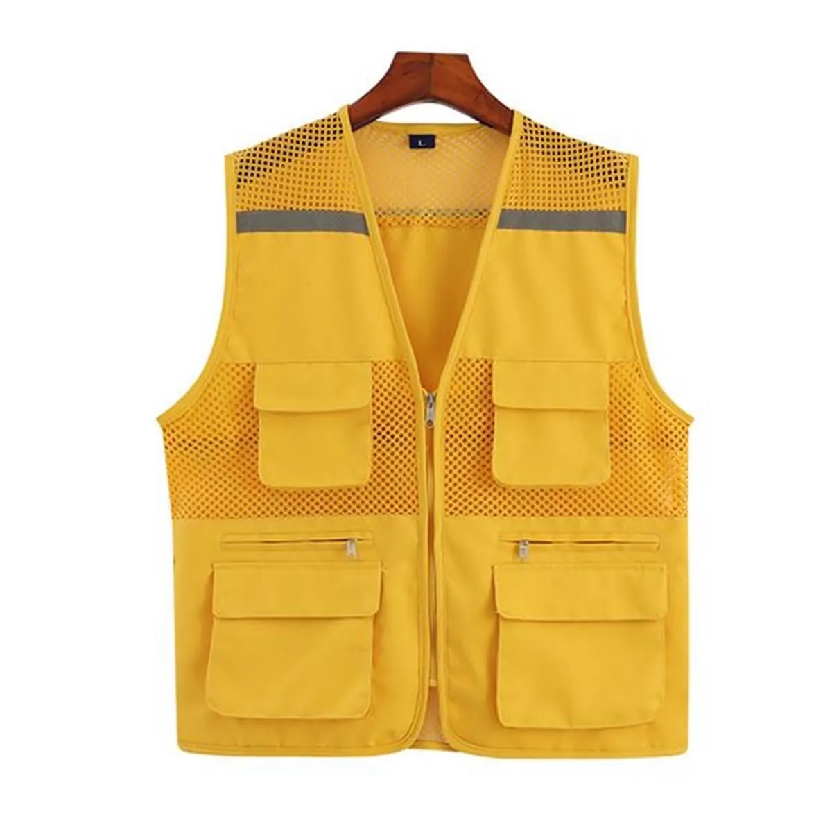Mesh Breathable Reflective Safety Vest with pockets 11