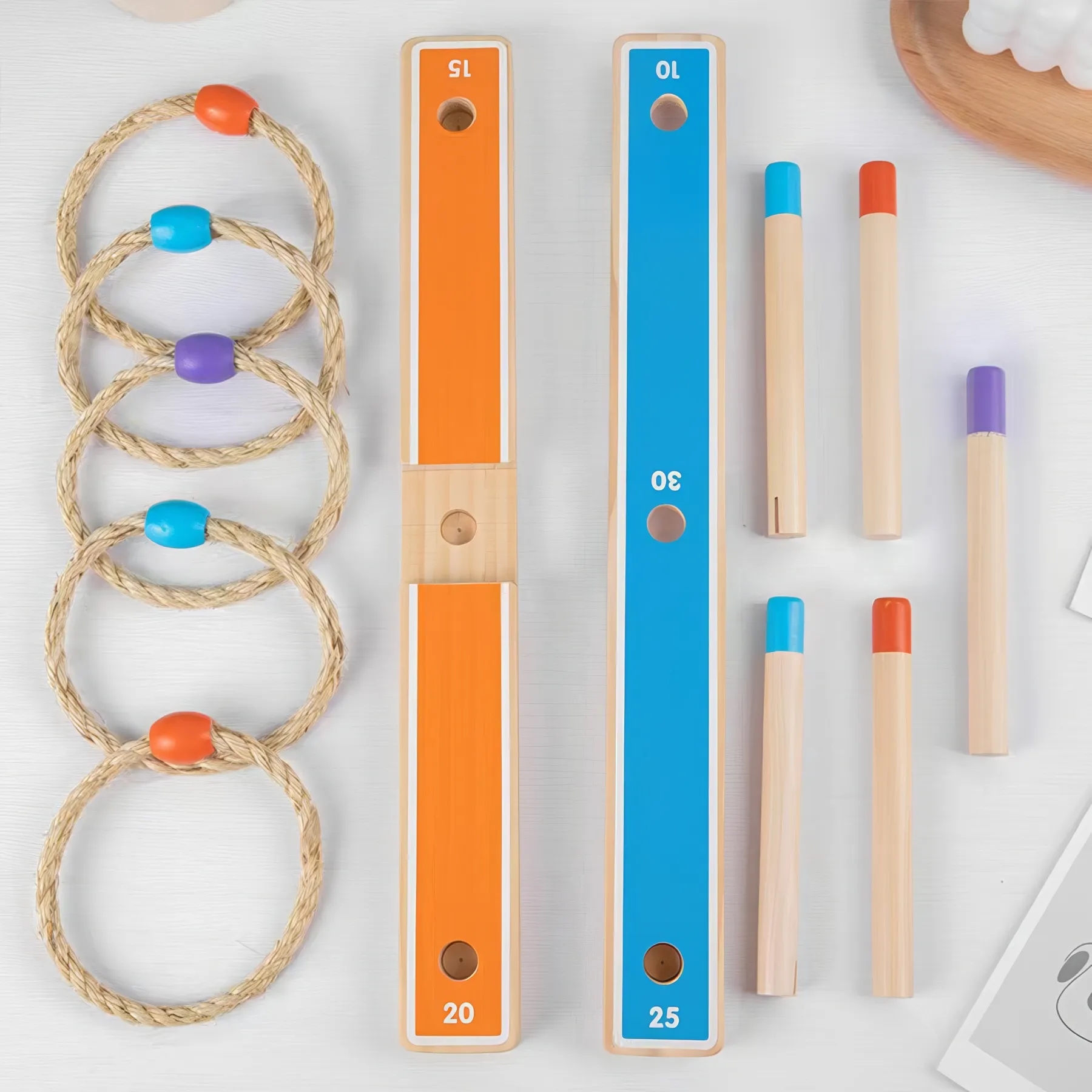 Wooden Ring Tossing for Kids 5
