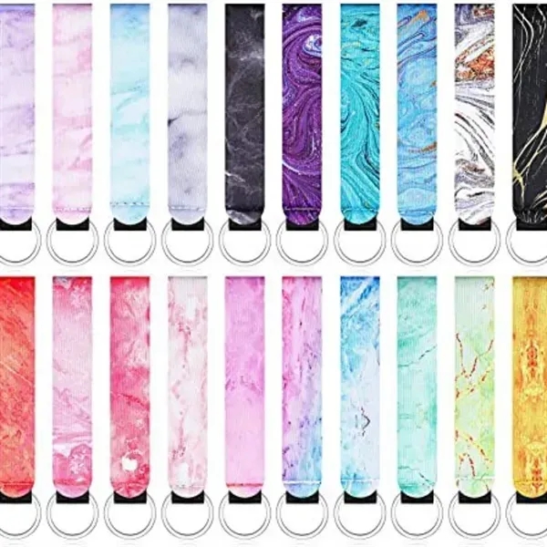 Neoprene Wristlet Keychain Lanyard - Anti-Loss Design 12
