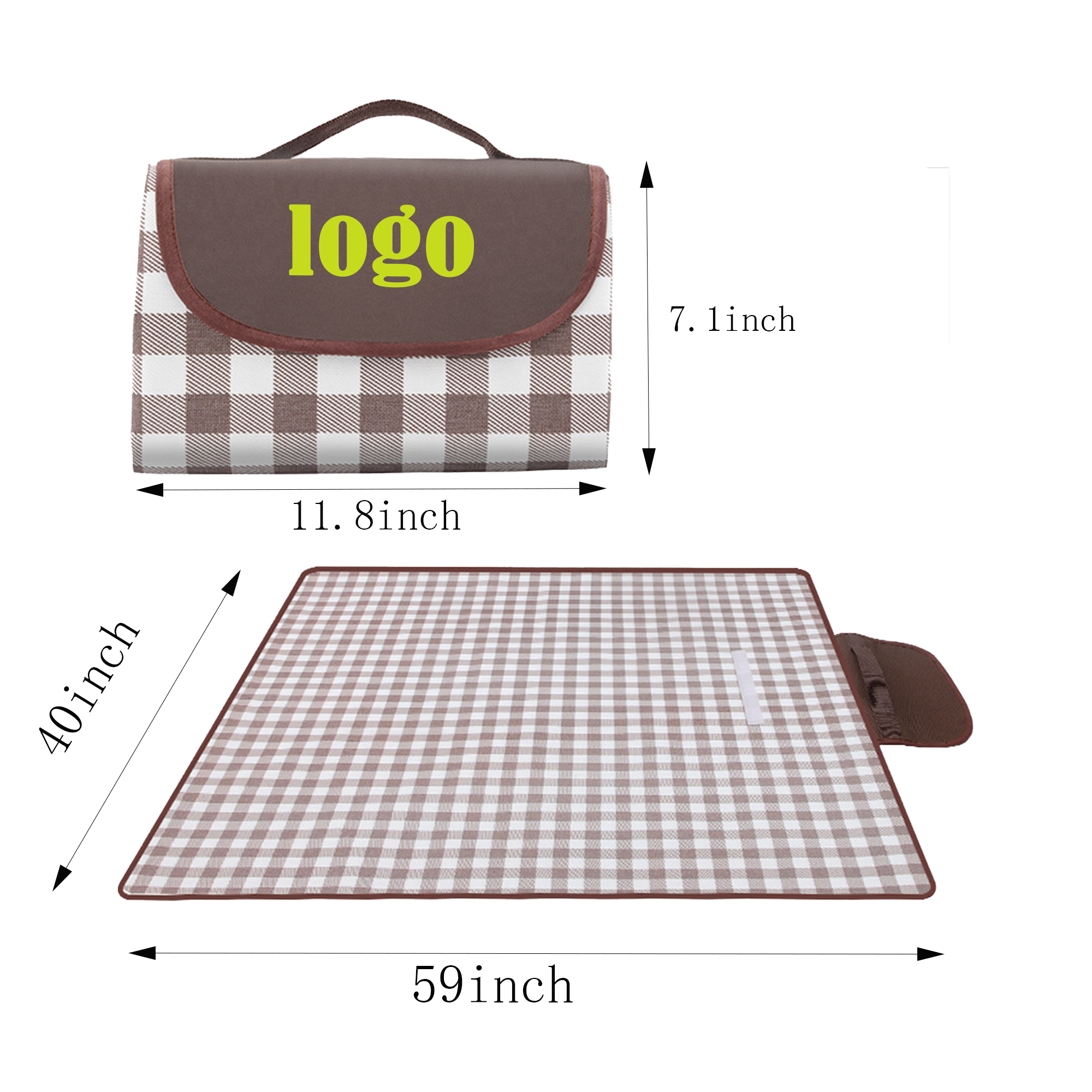 Oxford Picnic Outdoor Waterproof Foldable Blanket For Travel MOQ50 3