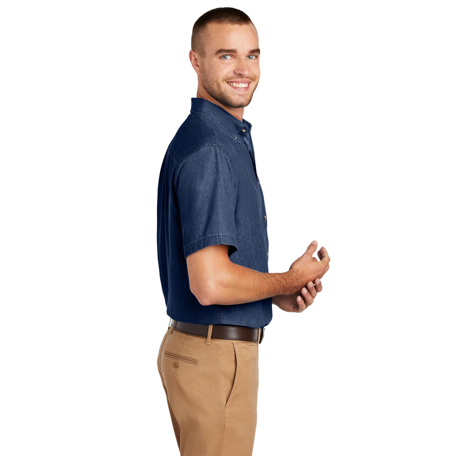 Port & Company - Short Sleeve Value Denim Shirts w/ 6.5 oz. 2