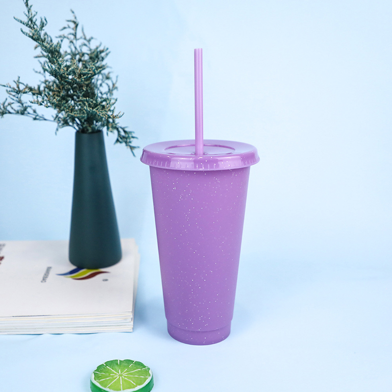 24OZ Reusable Cold Color Changing Cups Tumblers 2