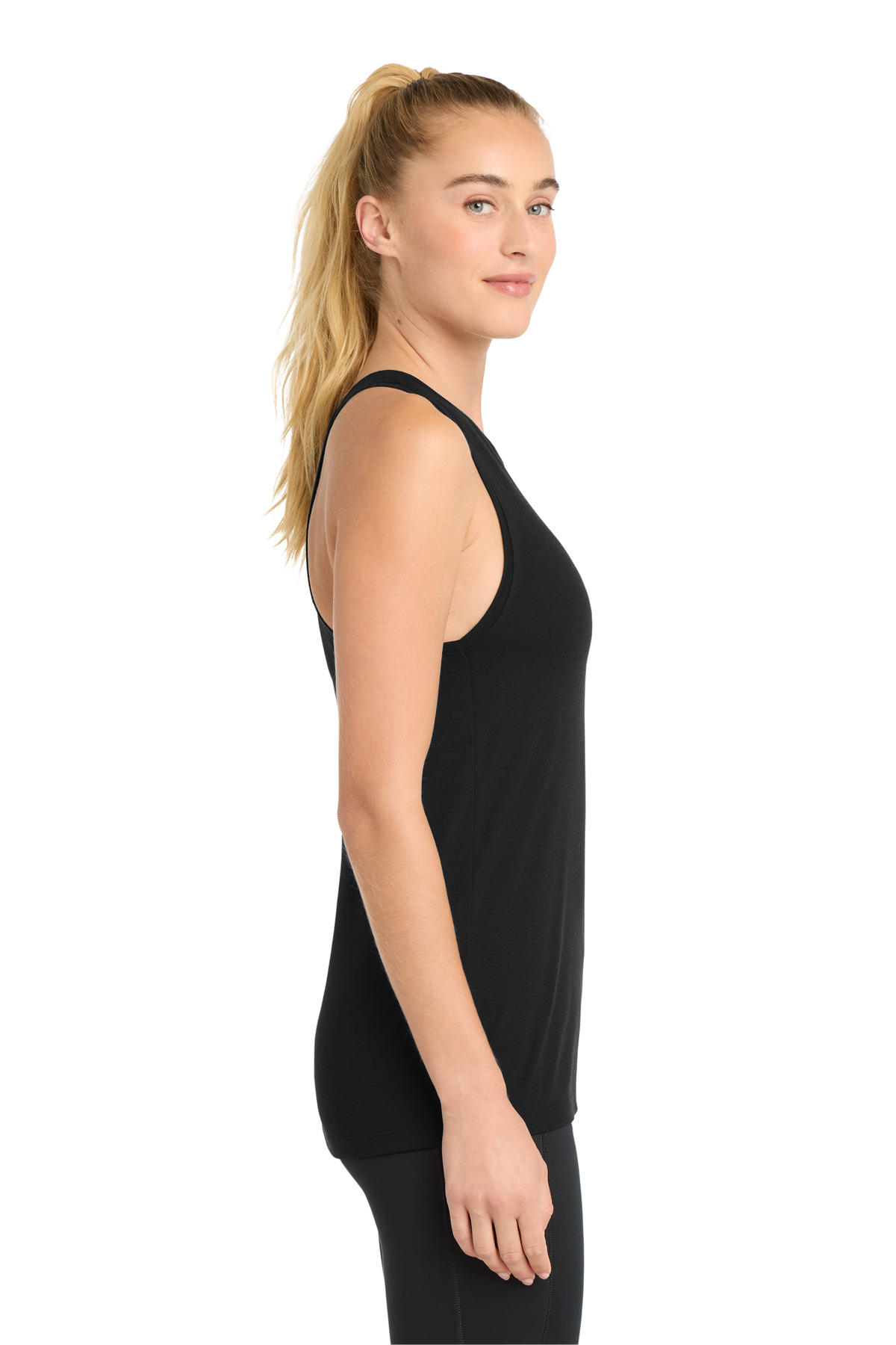 Sport-Tek Women's PosiCharge Tri-Blend Wicking Tank. LST402 1