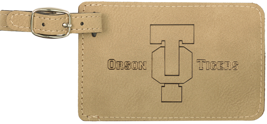 Leather Luggage Tag, 4.25 x 2.75 x .125" 13