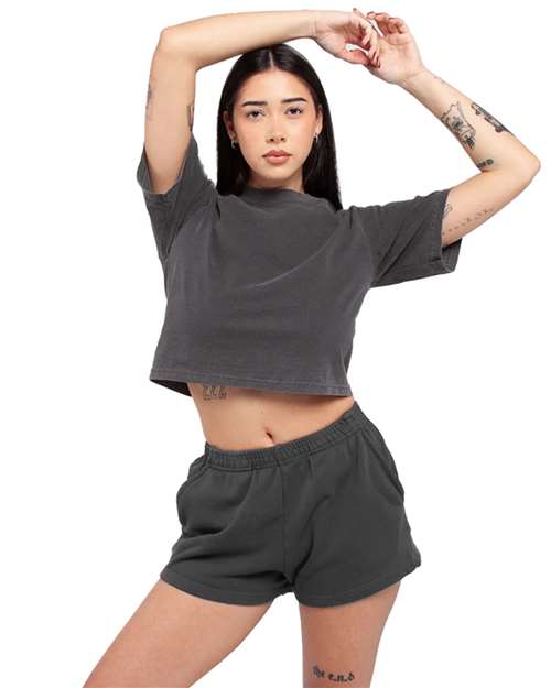 Women's Garment-Dyed Fleece Shorts - SHGWS 4