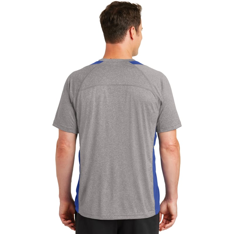 Sport-Tek Heather Colorblock Contender Tee. 28