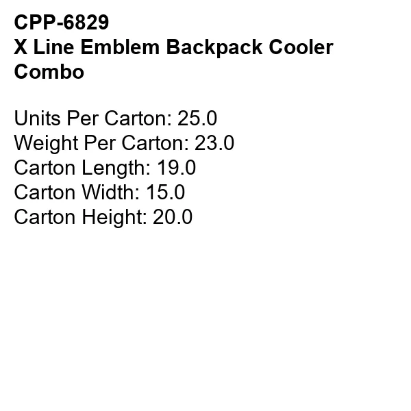 X LINE EMBLEM BACKPACK COOLER COMBO 16