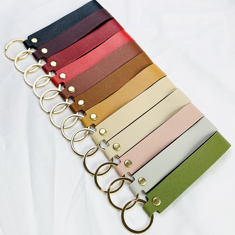 PU Leather Metal Keychain 2