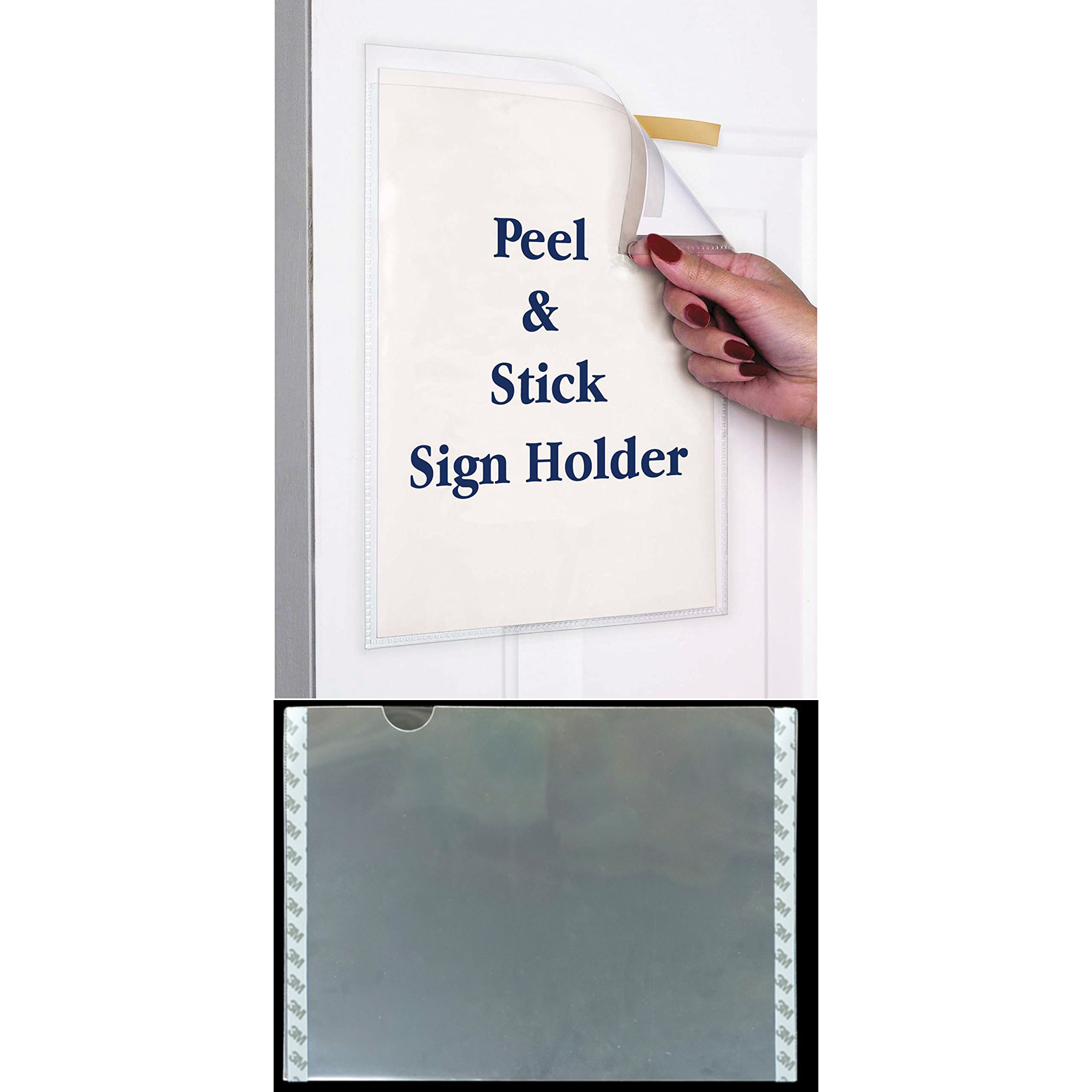17 x 11 Inches Peel and Stick Sign Holder