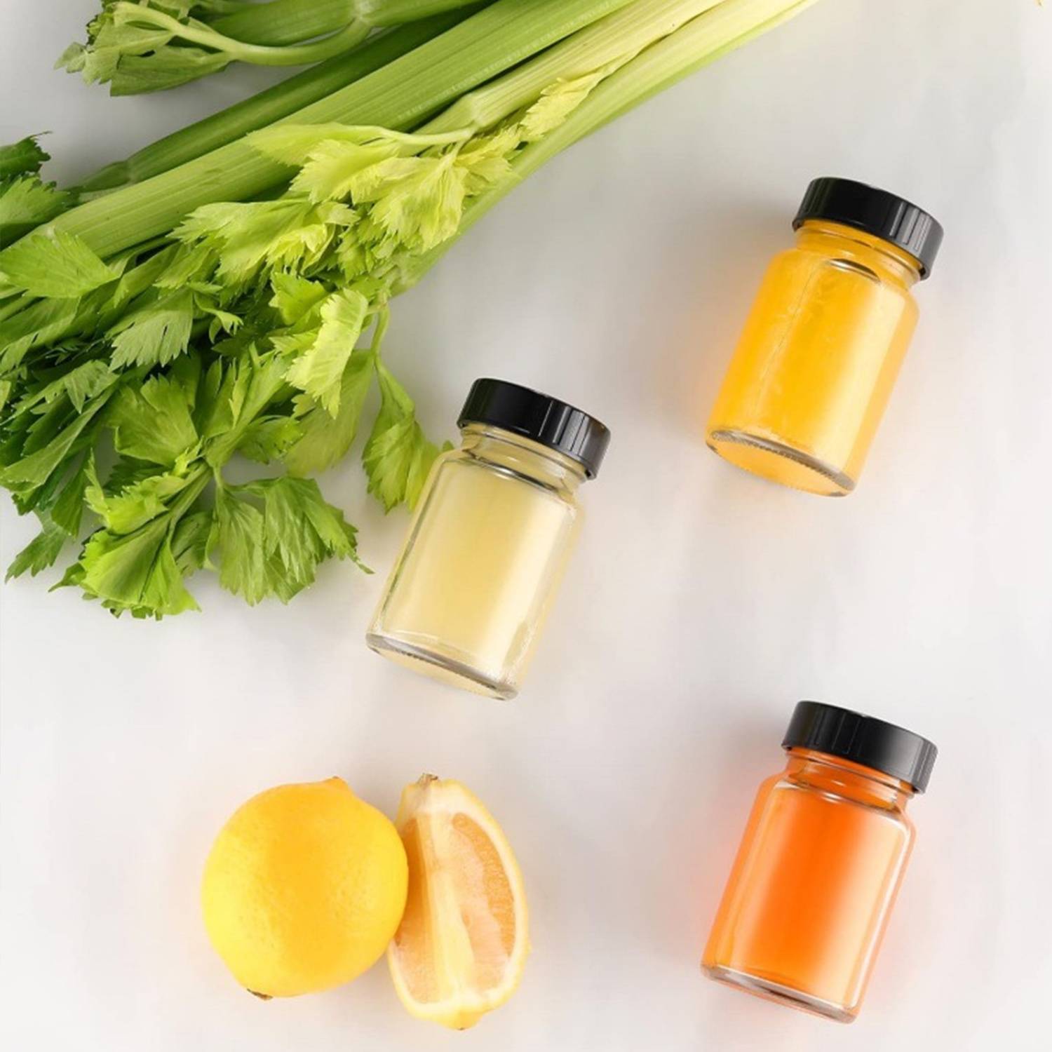2 OZ Portable Leakproof Glass Jars w/ Lids 6