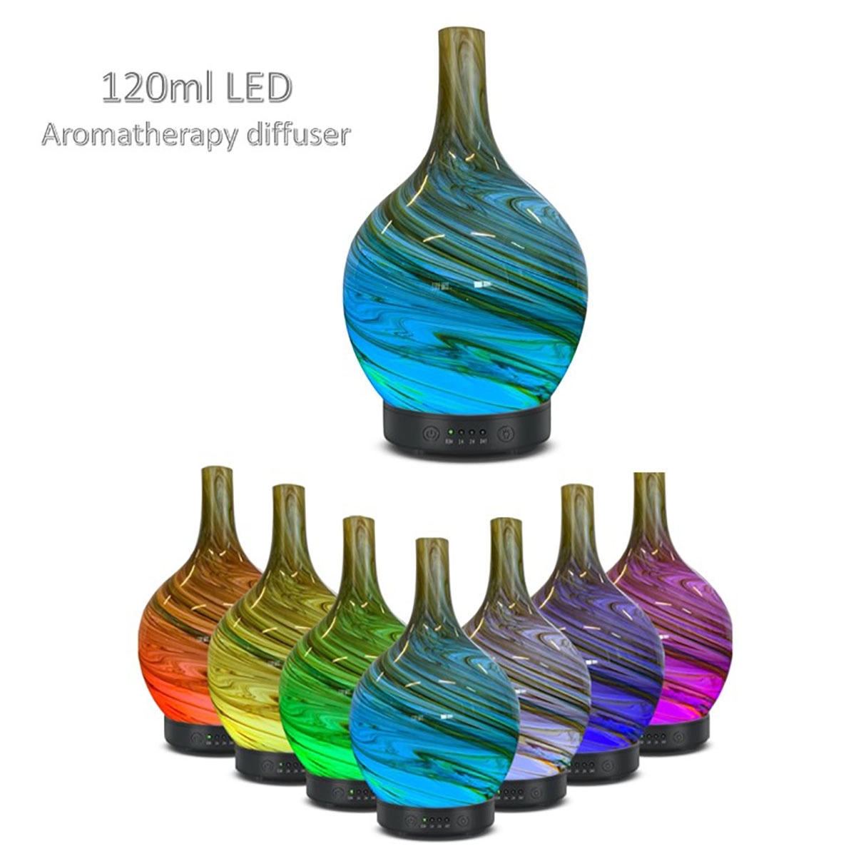 3D Glass Aromatherapy Ultrasonic Humidifier 2