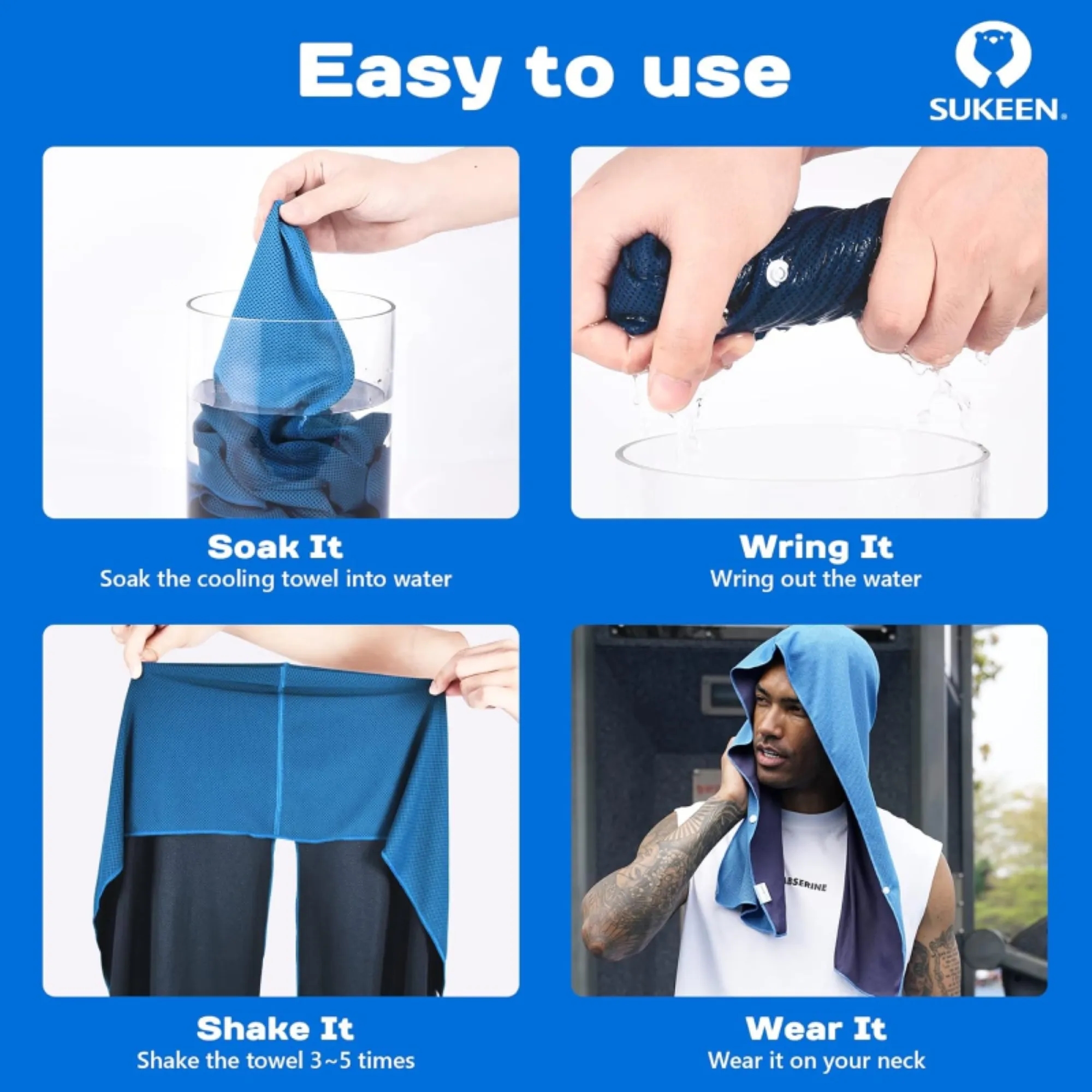 Outdoor Sports Breathable Sun-protective Towel Free Shipping 4