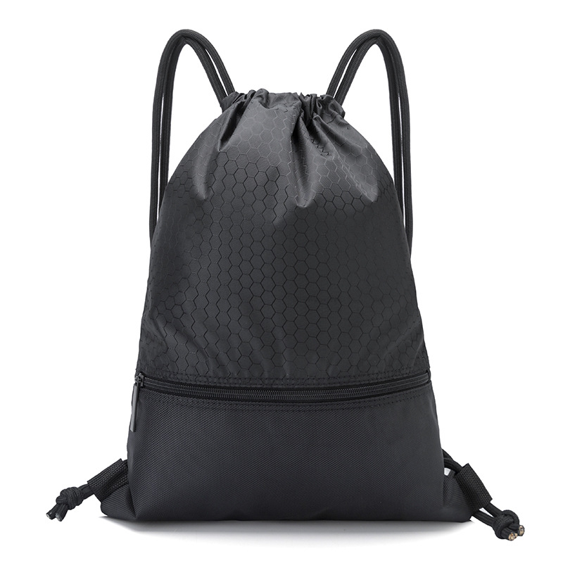 Drawstring Backpack / Zipper 7