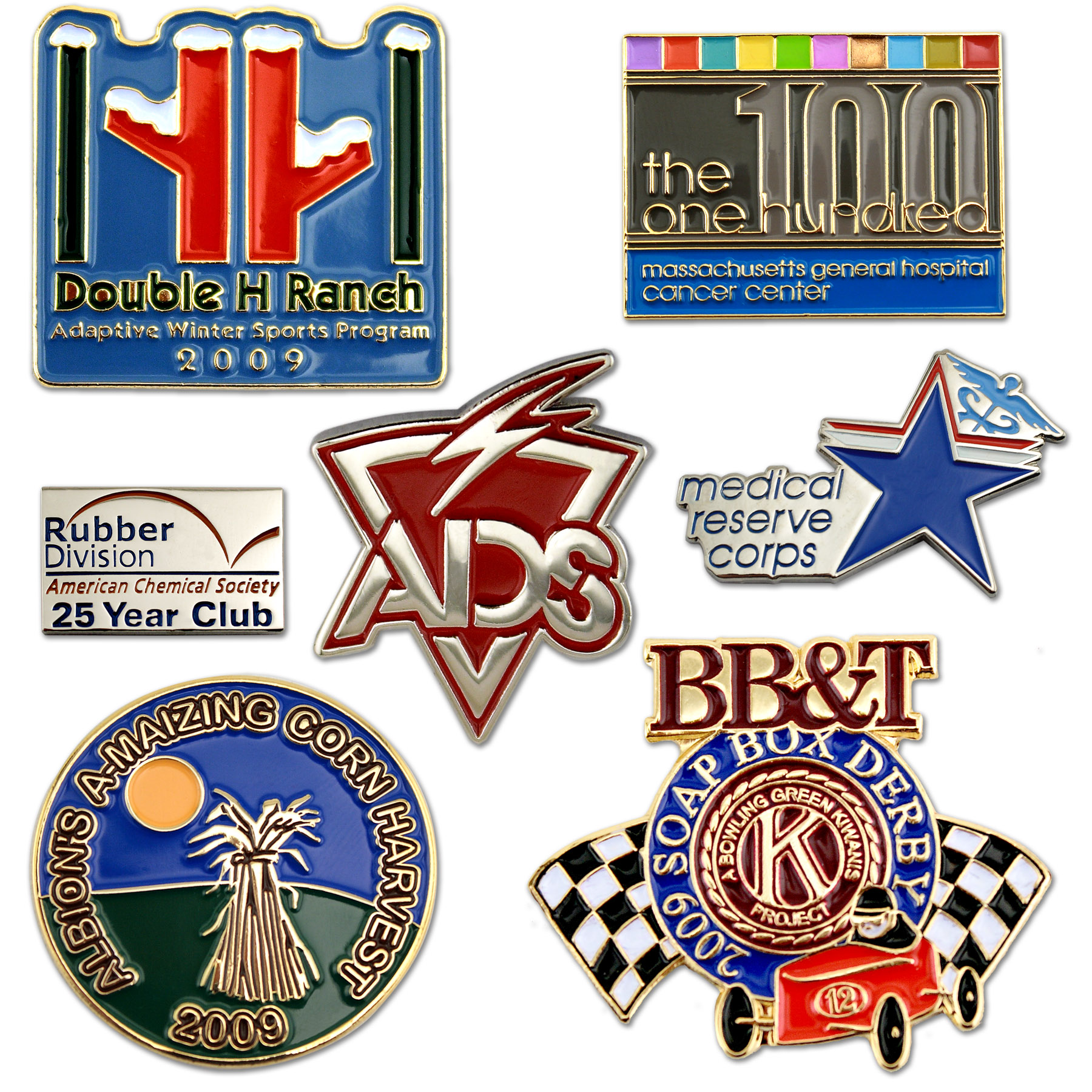 Lapel Pin - Die Struck Brass Soft Enamel (1-1/4") 4