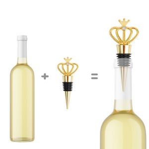 Dazzling Various Diamond Crown Shaped Wine Cork Bottle Stopper 1